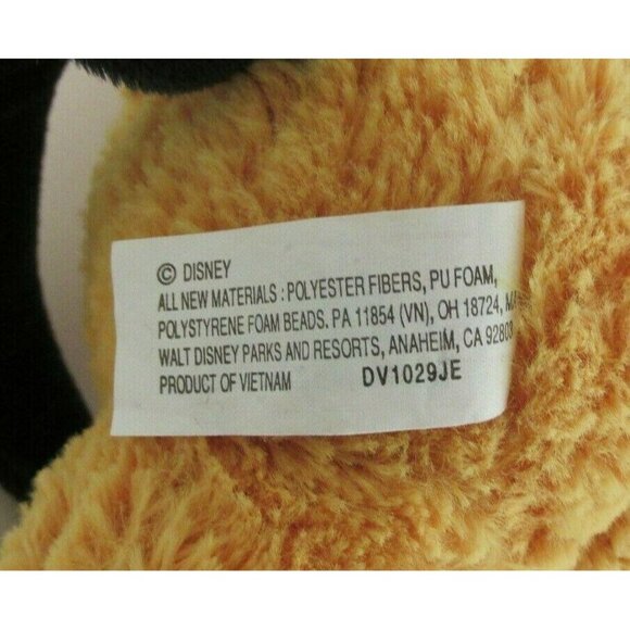 Disney Pluto Plush Yellow Dog Laying Down Floppy 16" Disneyland Resort - Picture 8 of 8